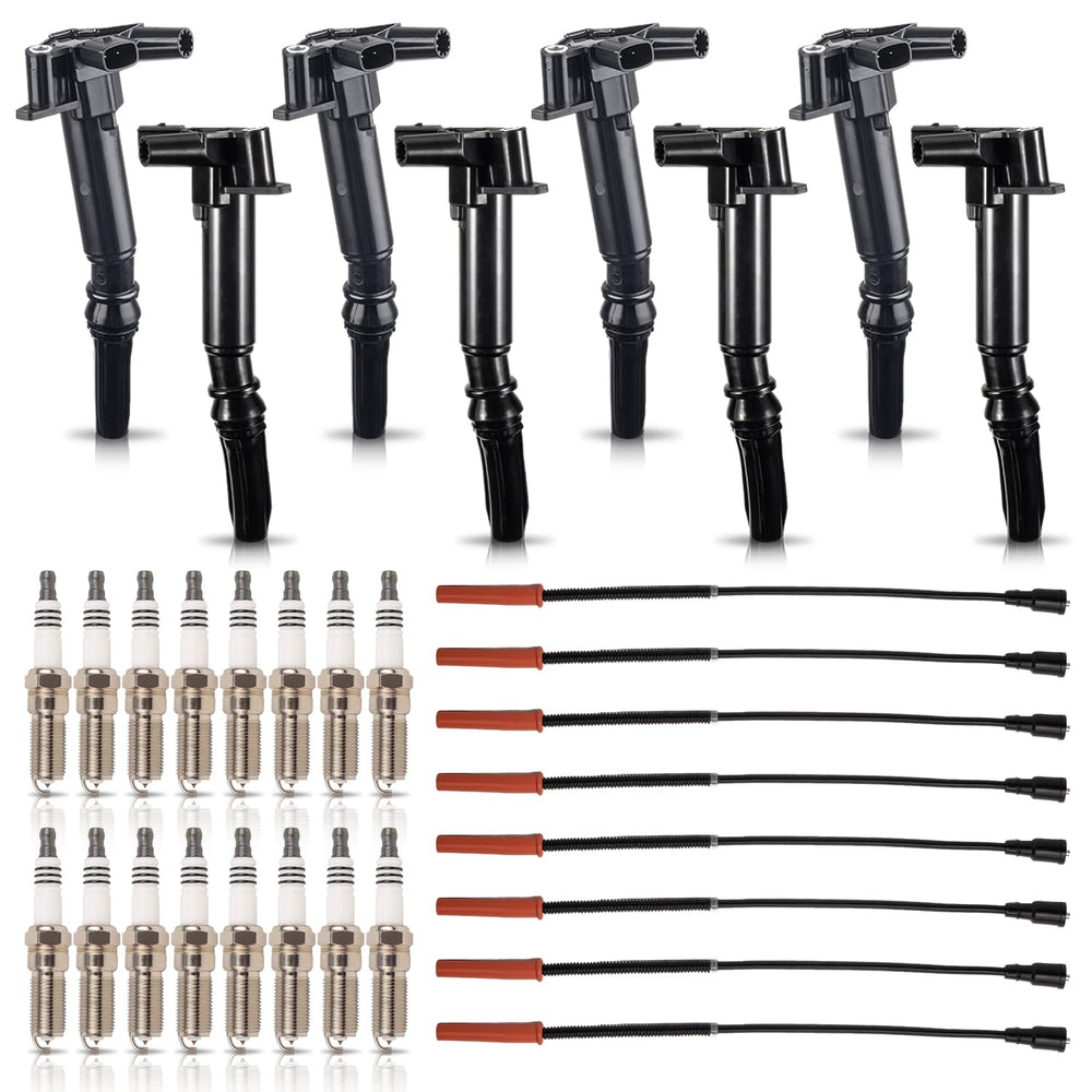 ENA ignition coil front packaging showing part count and fitment benefit