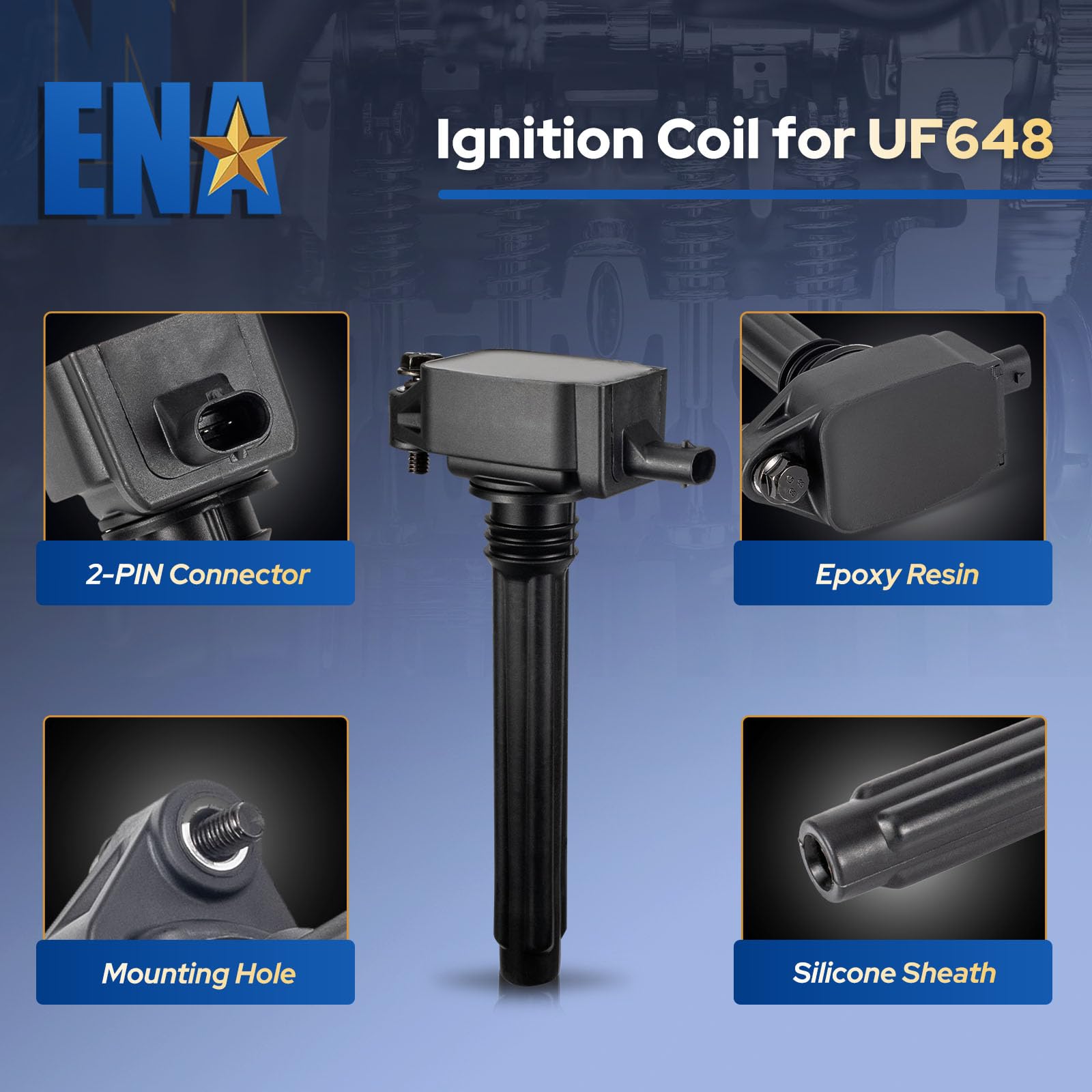 ENA product label and part numbers for quick compatibility check