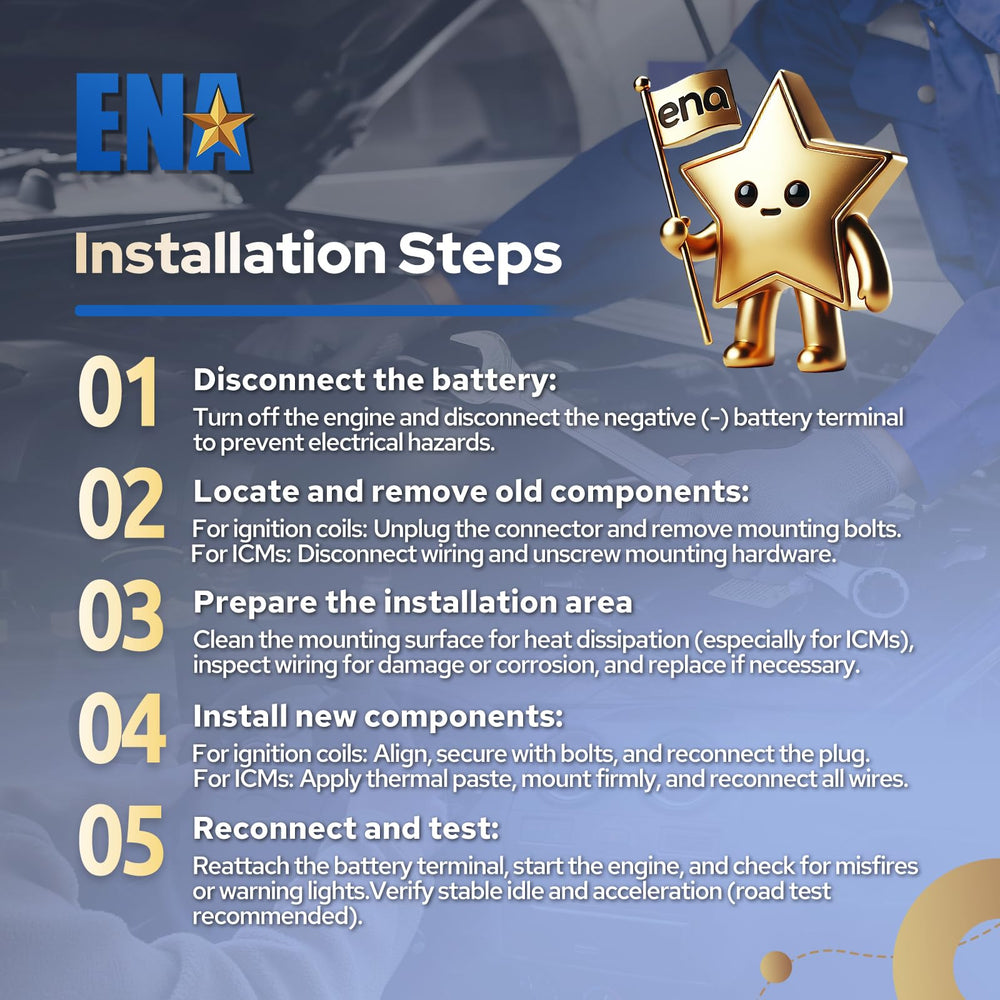 ENA parts on a workbench during installation for fast swap benefits