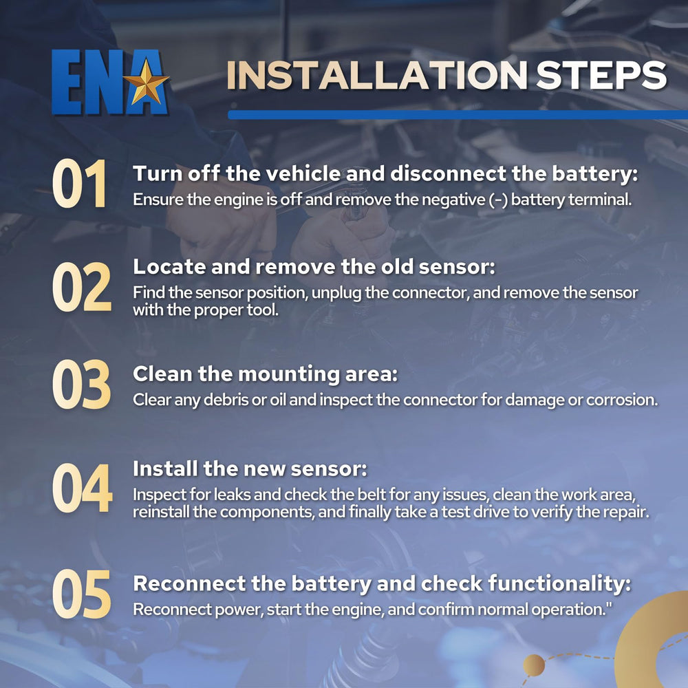 ENA lifestyle garage view of sensor being installed showing DIY repair confidence