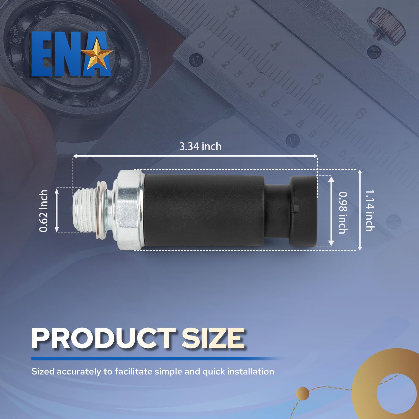 ENA side profile of metal housing highlighting durable corrosion-resistant build