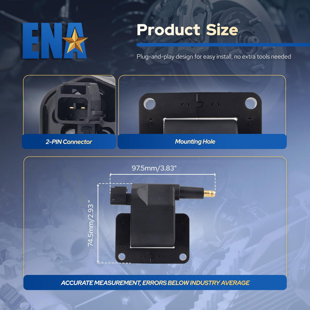 ENA packaging and label with UF198 reference showing accurate part identification