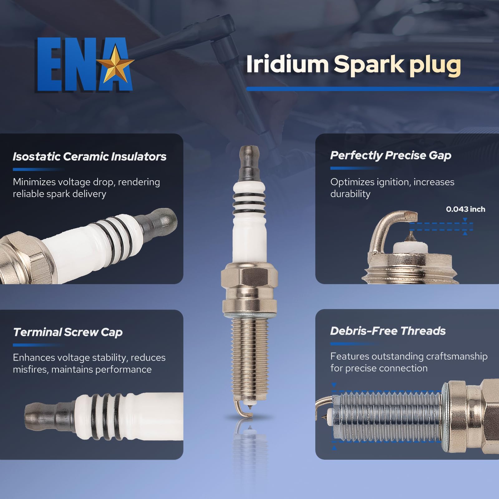 ENA open packaging with six coils and plugs ready for installation