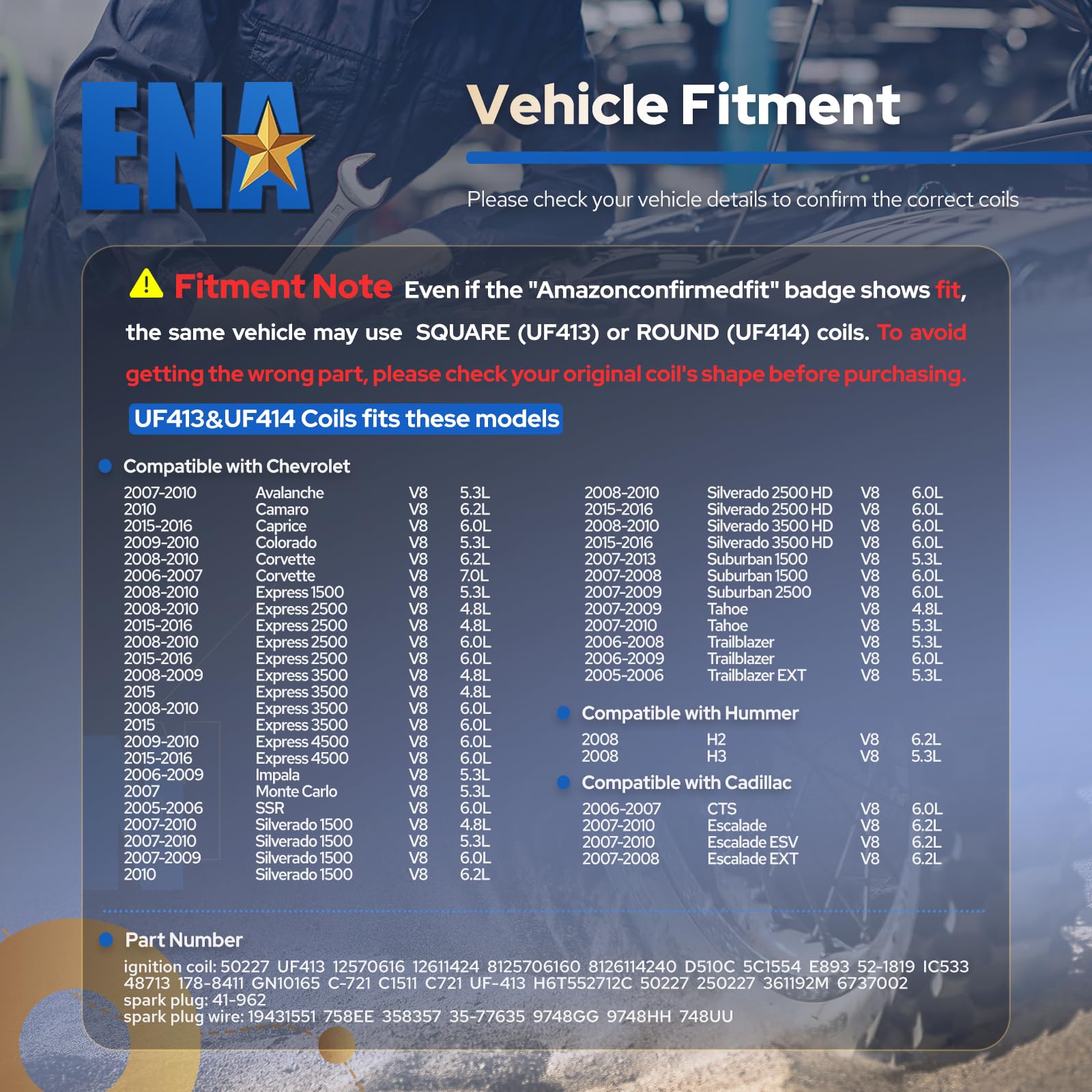 ENA 41962 platinum spark plug detail showing corrosion resistance benefit