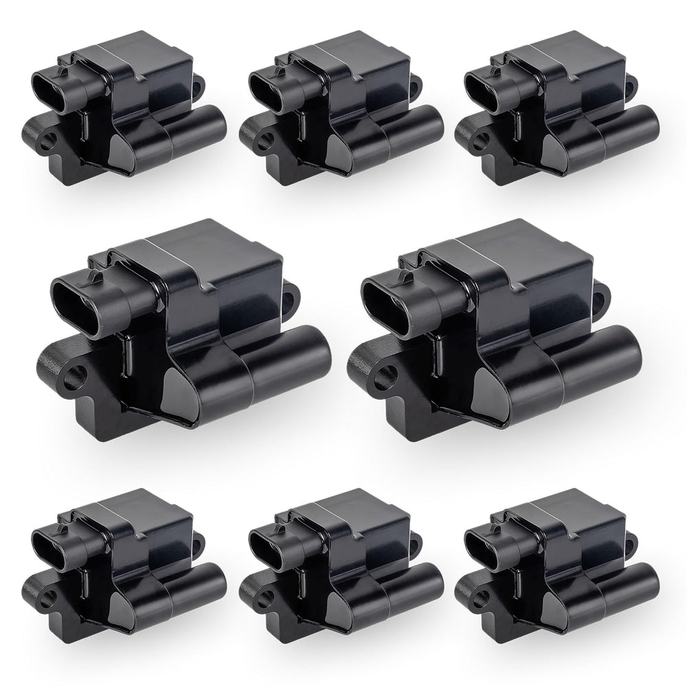 ENA ignition coil front view showing compact black housing and OE-style fitment benefits