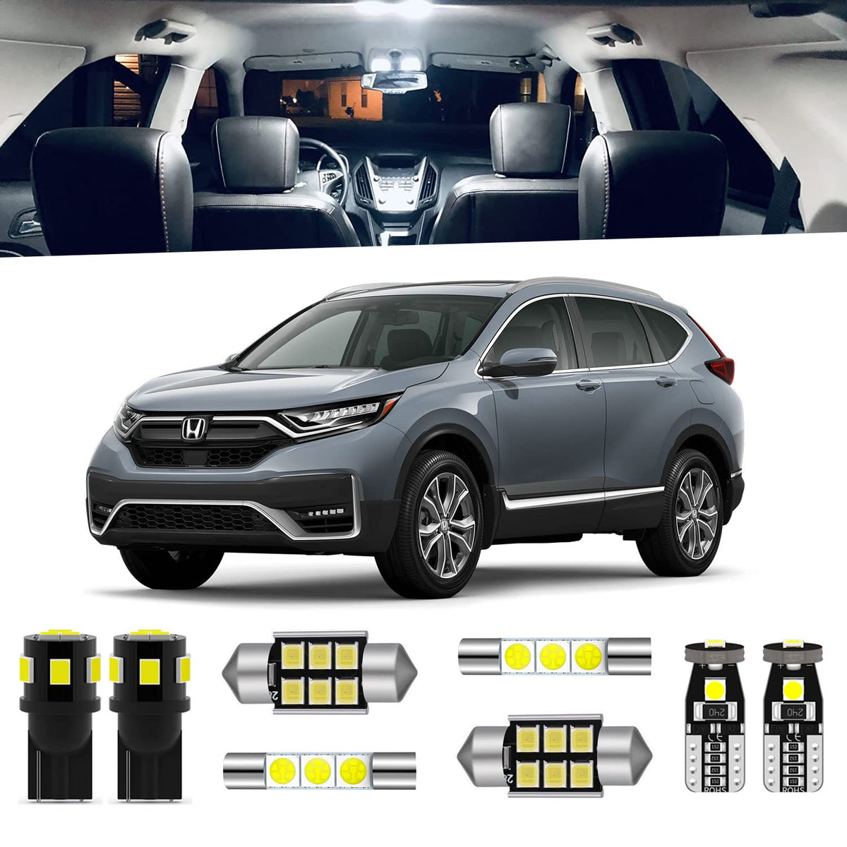 ENDPAGE front packaging showing full LED kit and included tools for easy install