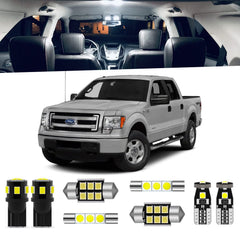 ENDPAGE front packaging showing complete F-150 9-piece LED kit and tools for easy upgrade
