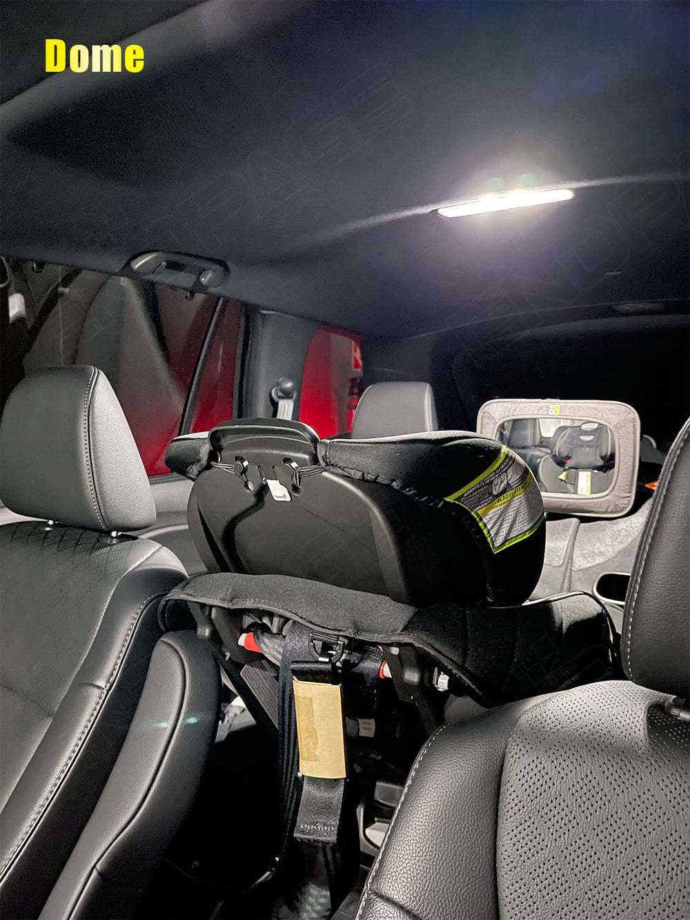 ENDPAGE interior shot with installed LEDs improving cabin visibility and style