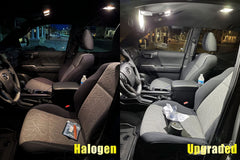 ENDPAGE license plate light installed on Charger brightening rear visibility