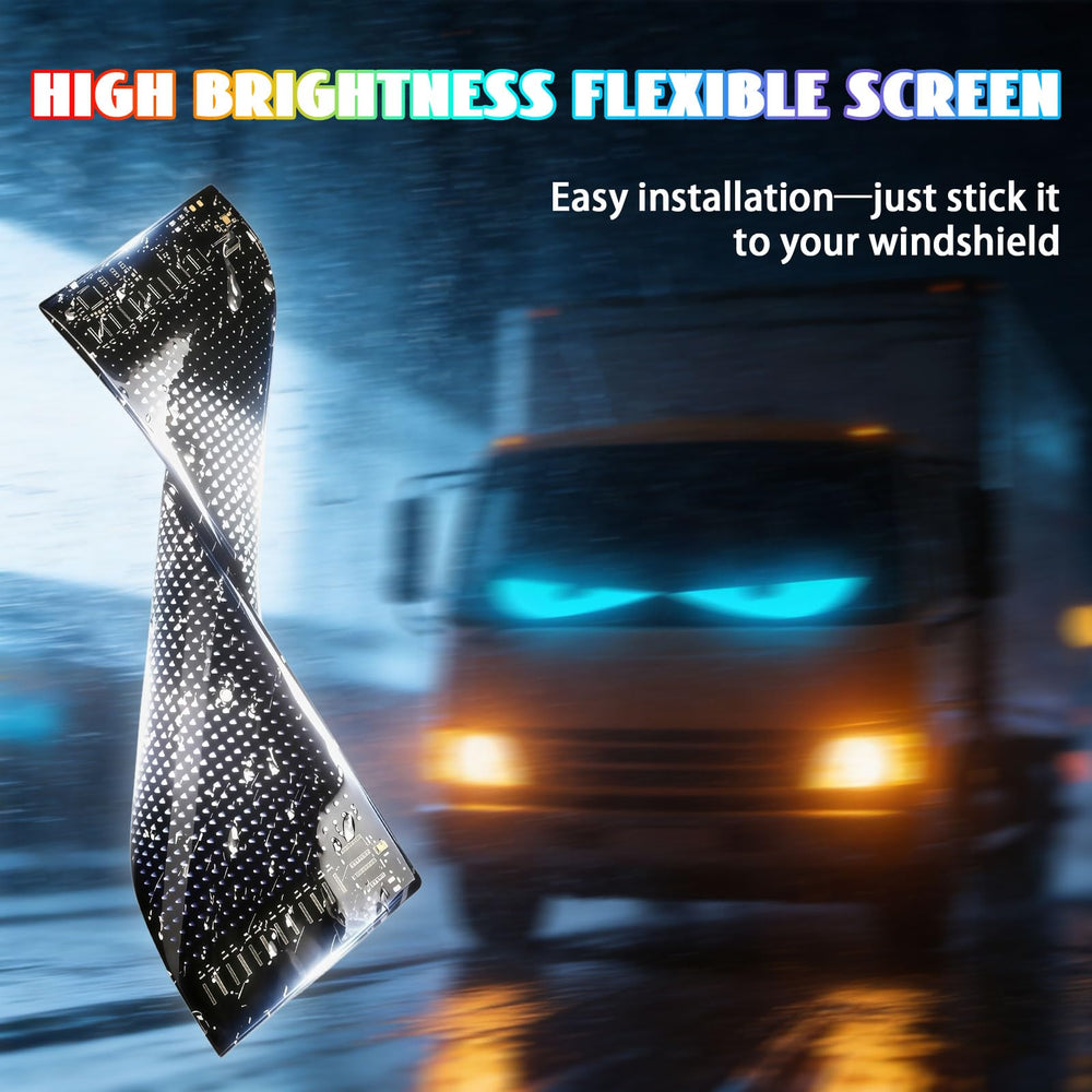 ENGRTALENT synchronized dual panels on windshield, offers coordinated effects