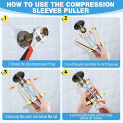 Enhon in-action removing a stuck faucet handle to protect valve stems