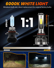 ENJOYAKOM bulbs installed in Ford F-150 fog housing delivering cleaner white light and improved contrast