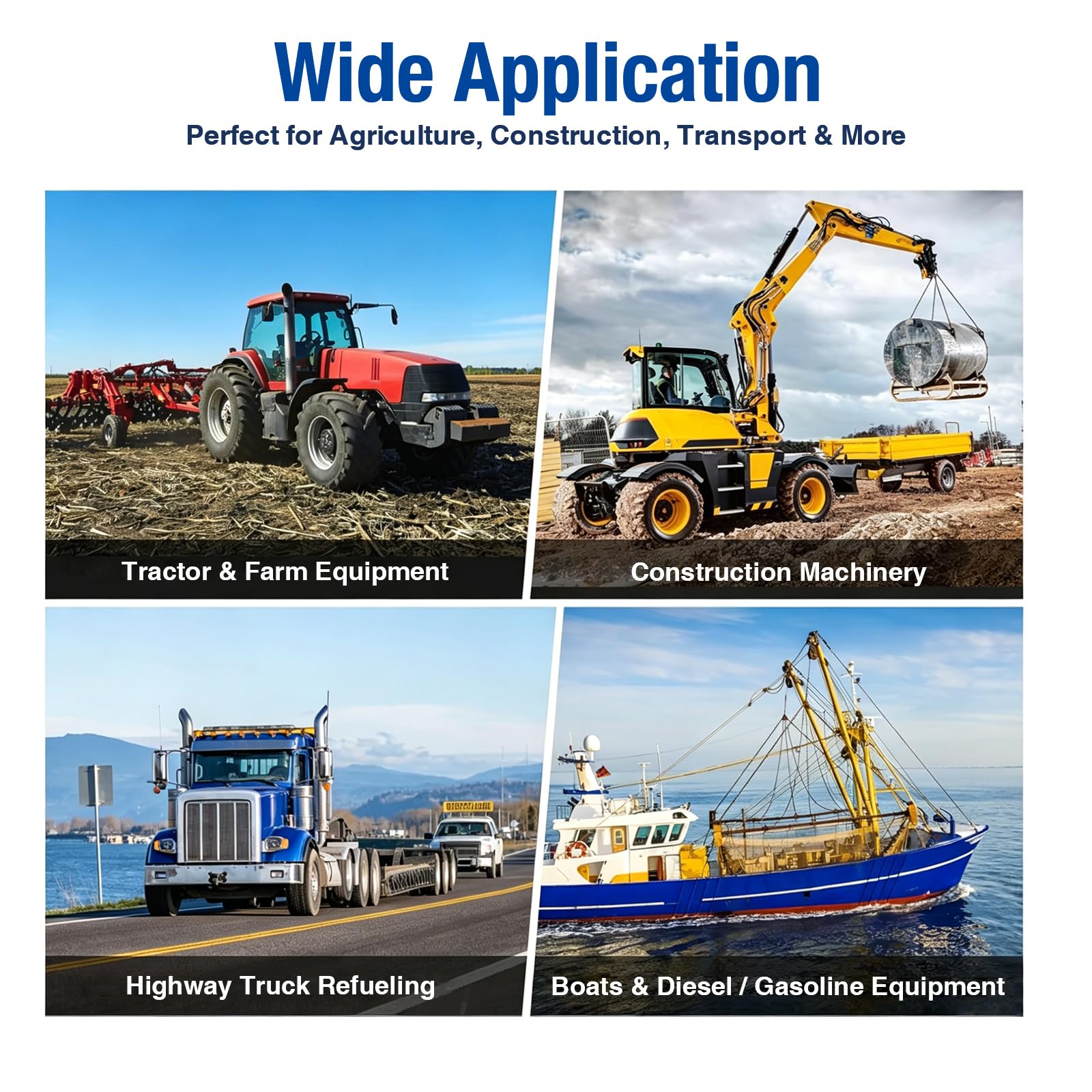 Ensurix pump refueling tractor in field for quicker equipment turnarounds