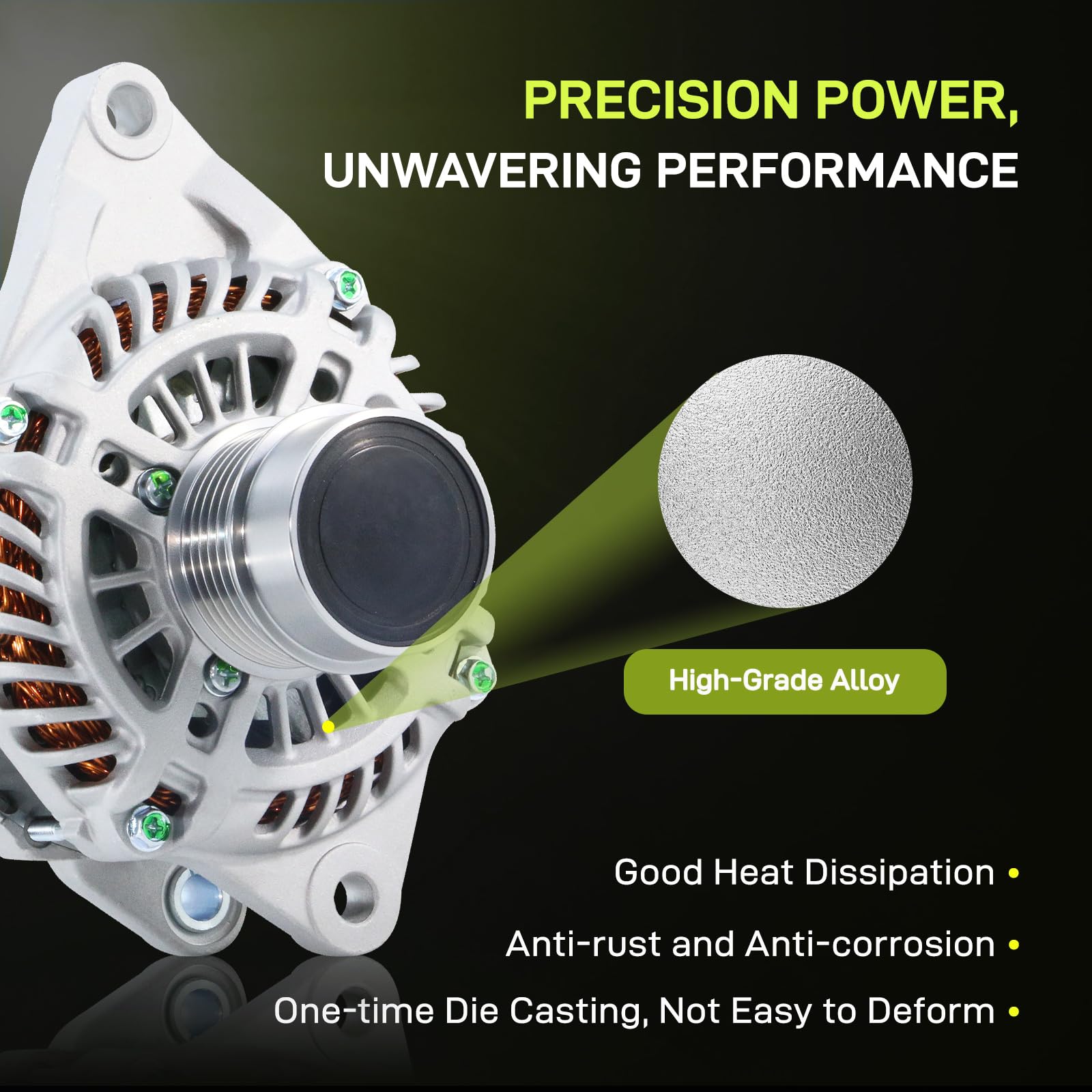 EnTurbo pulley close-up highlighting 6-groove SC6 design for reliable belt engagement