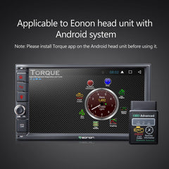 EONON V0056 displaying live engine data on head unit for instant diagnostics benefit