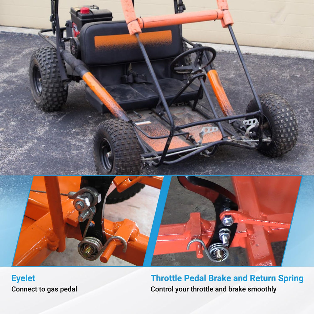 EOPOAYI cable routed on go-kart frame preventing binding and wear