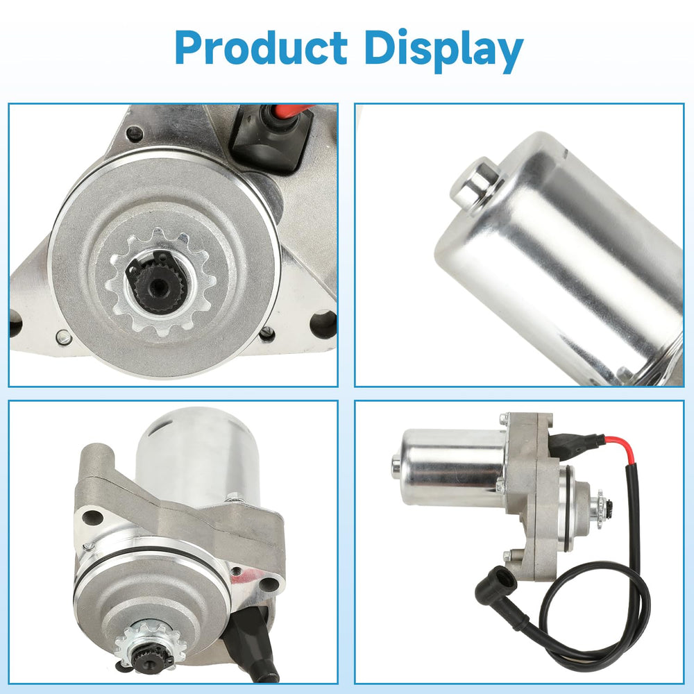 EOPOAYI starter side profile with label indicating part identification