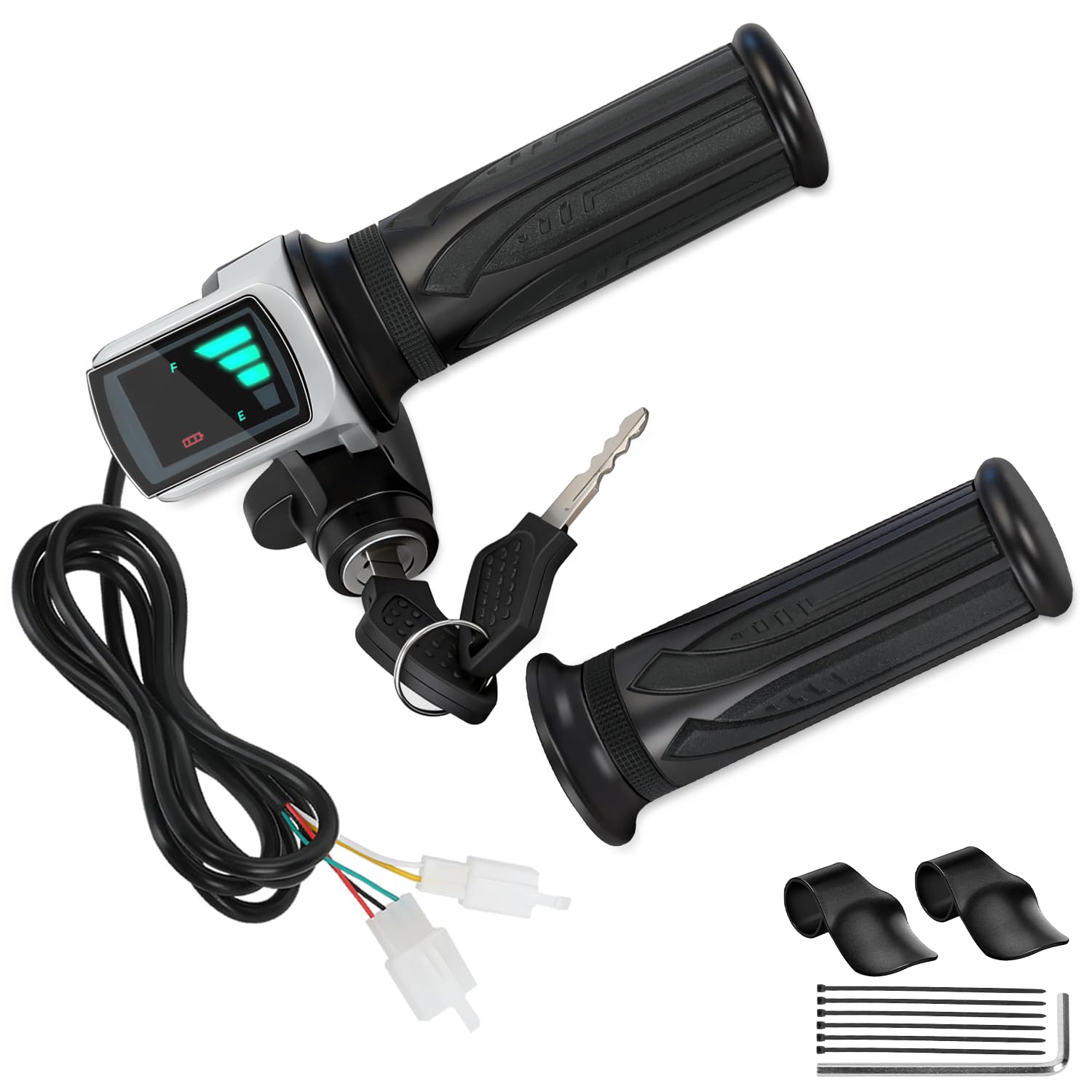 EOPOAYI throttle front view showing compact design and easy reach benefits
