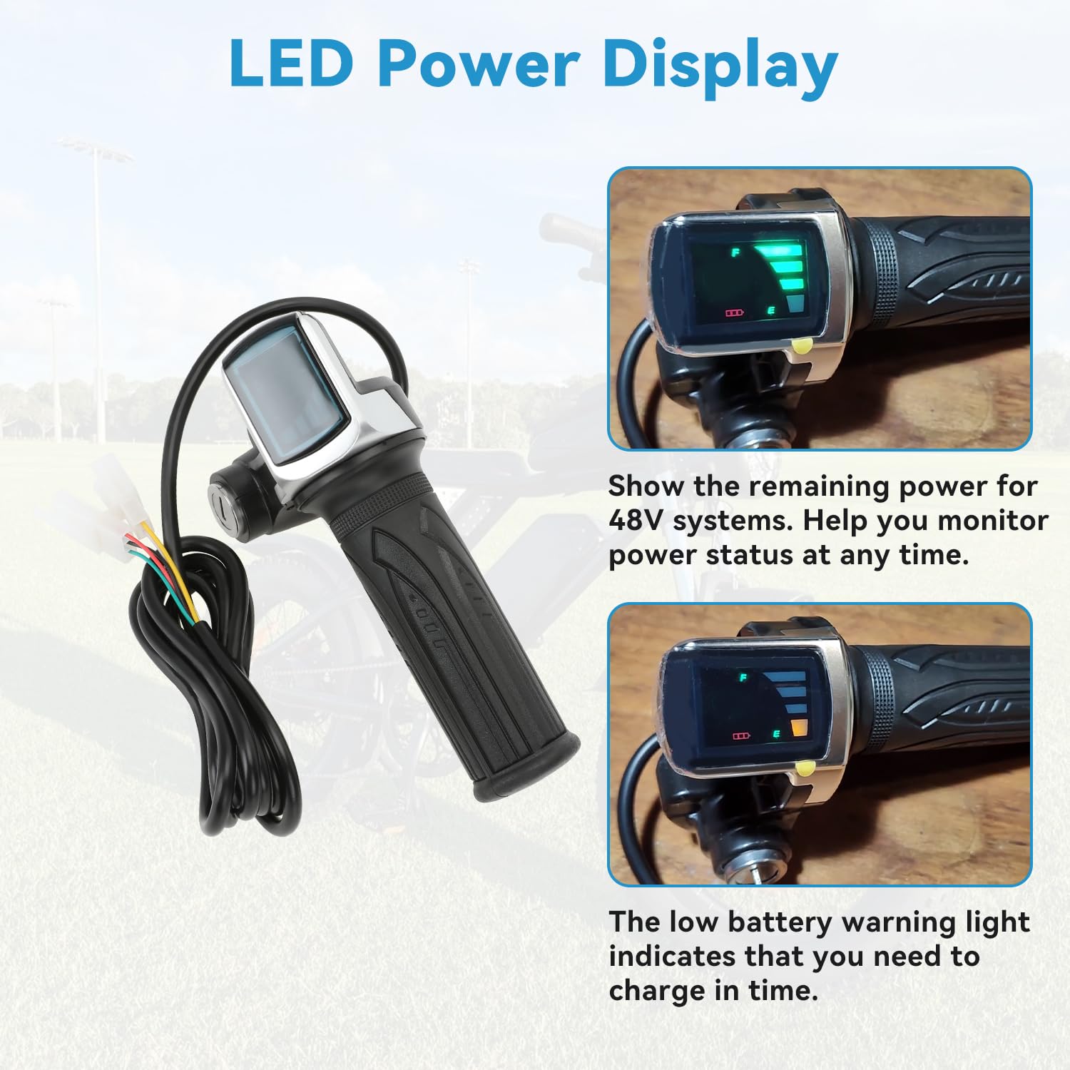 EOPOAYI installed on ebike handlebar showing real-world fit and control
