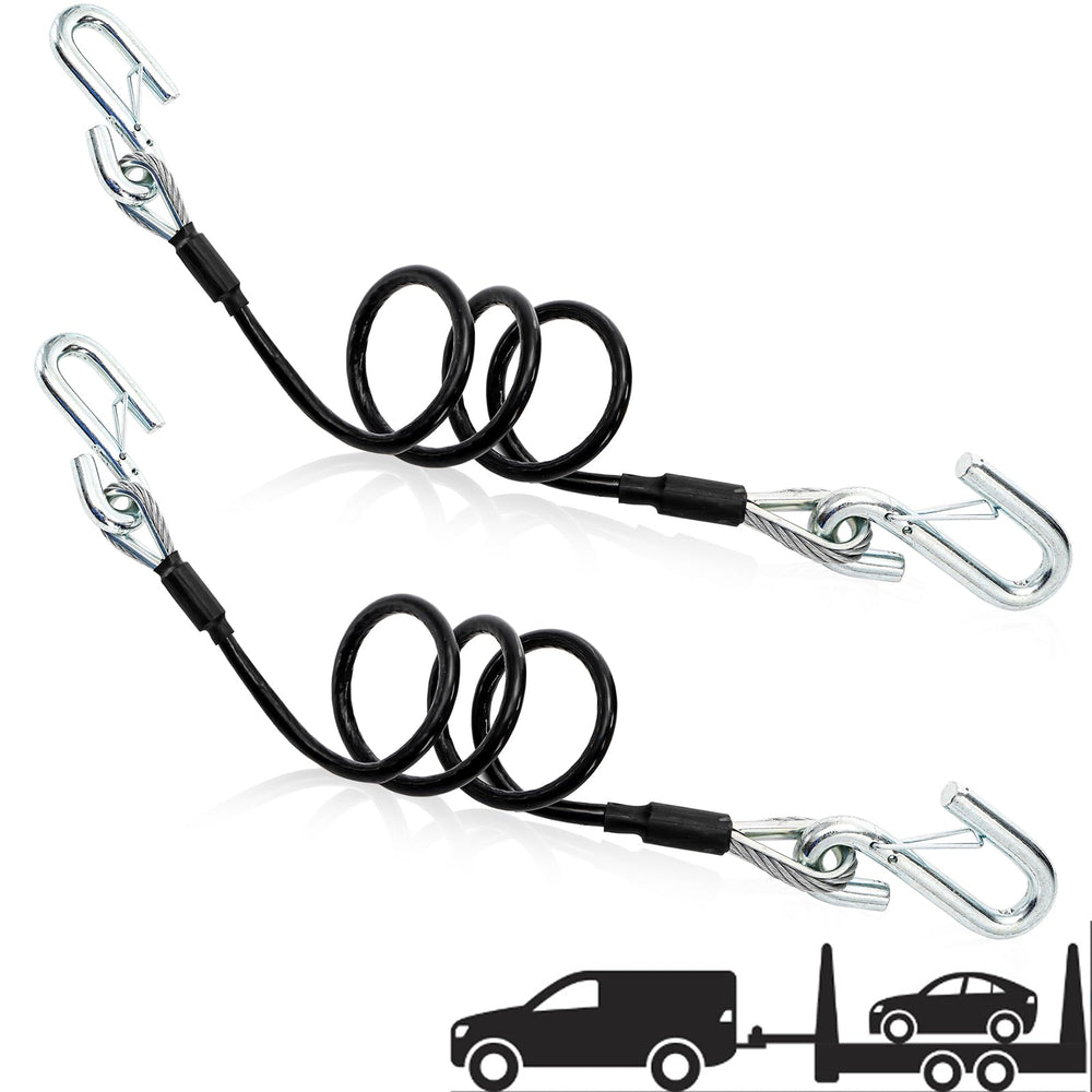 Eorbow front packaging showing two 44-1/2 inch safety cables and specs for easy identification