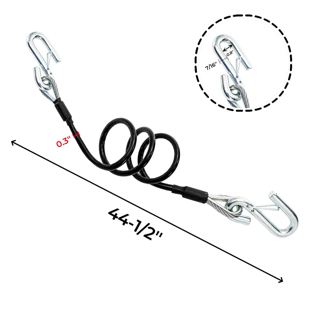 Eorbow close-up of 7/16" snap hook focusing on latch strength and secure connection
