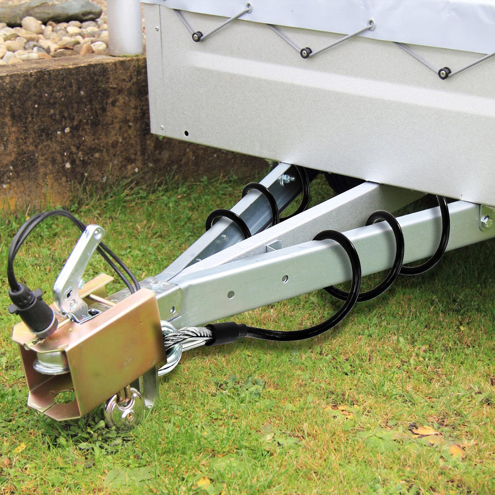 Eorbow cables stored compactly on a hook showing tidy organization and quick access