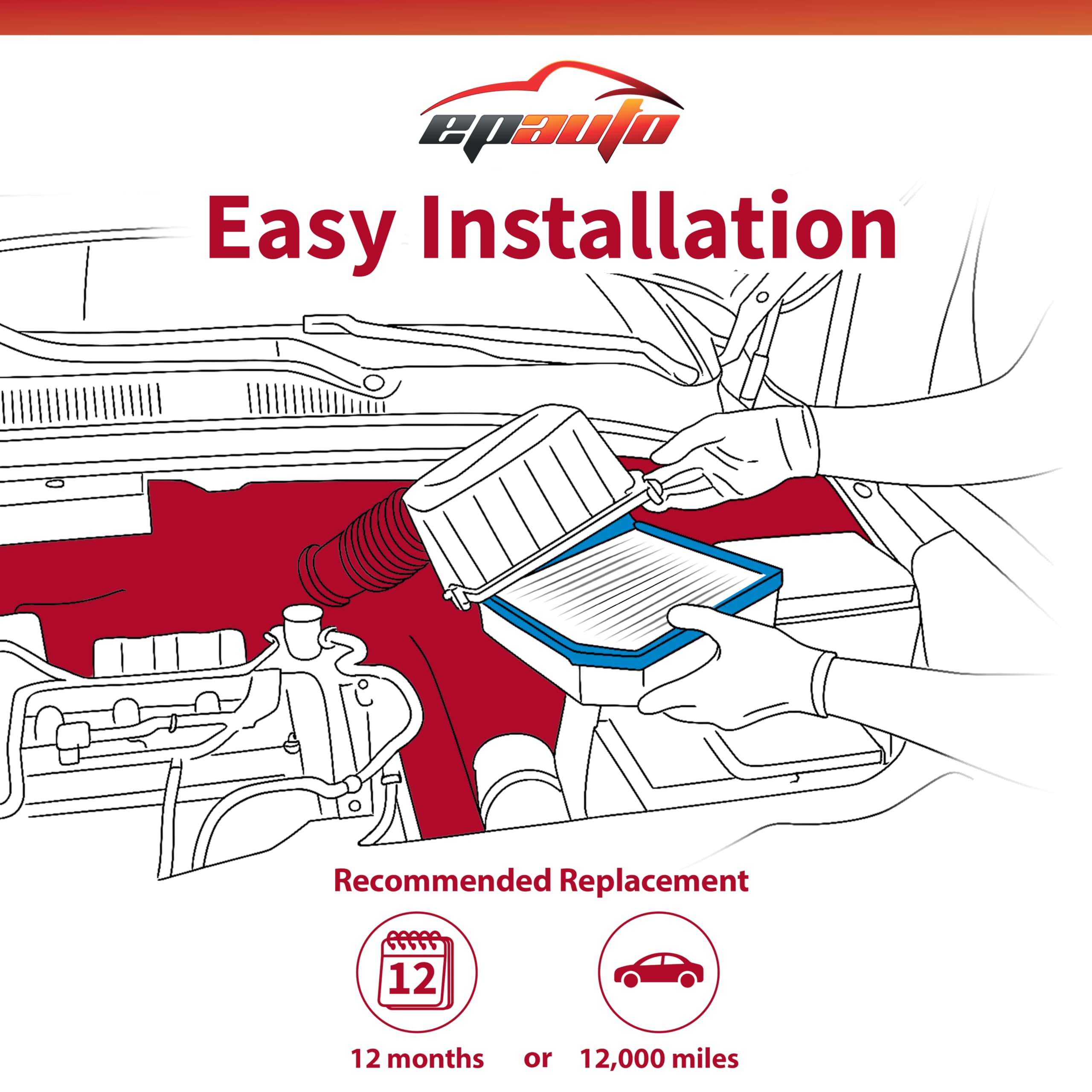 EPAuto GP159 next to ruler illustrating exact fit and correct sizing