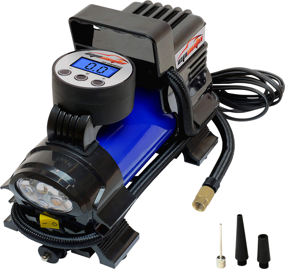 EPAuto inflator front view showing compact design and controls for easy storage