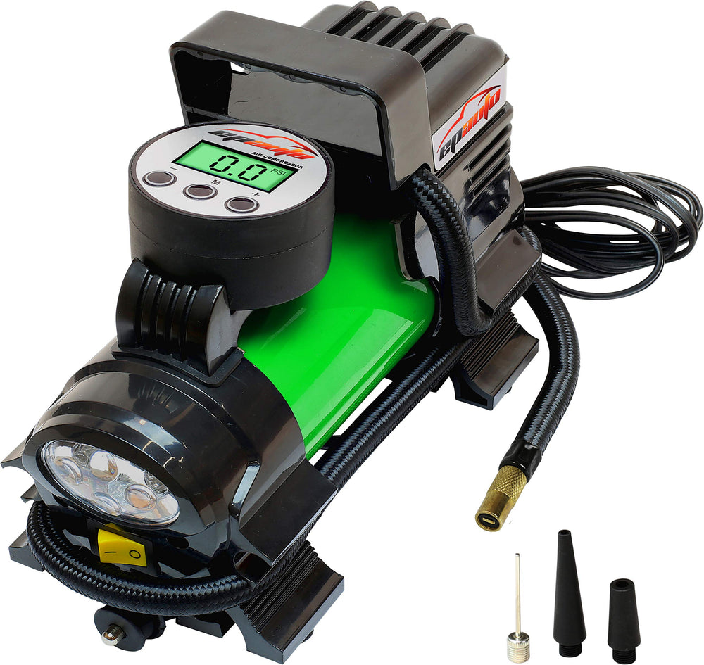 EPAuto portable inflator front view showing compact design and portability benefit