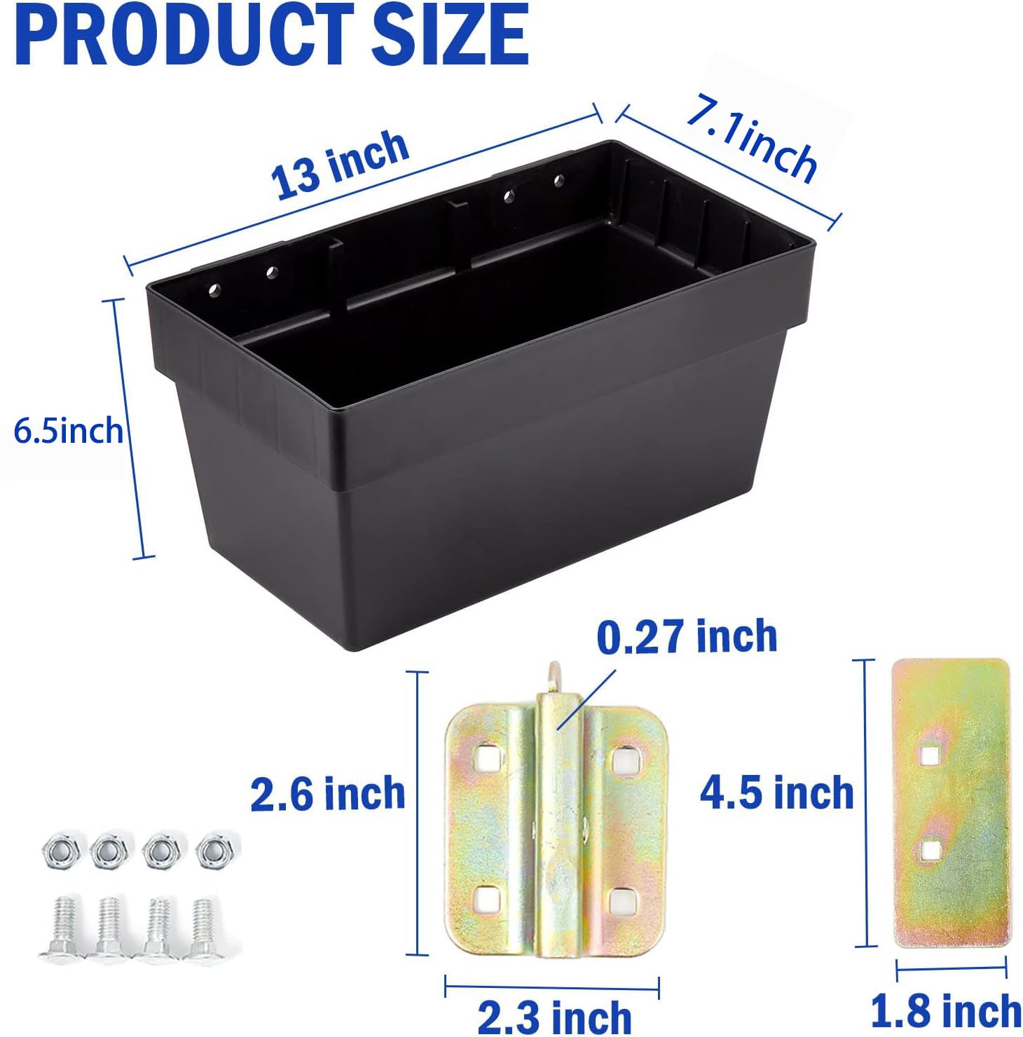 ERFEI storage bin mounted on trailer showing tidy organization benefit