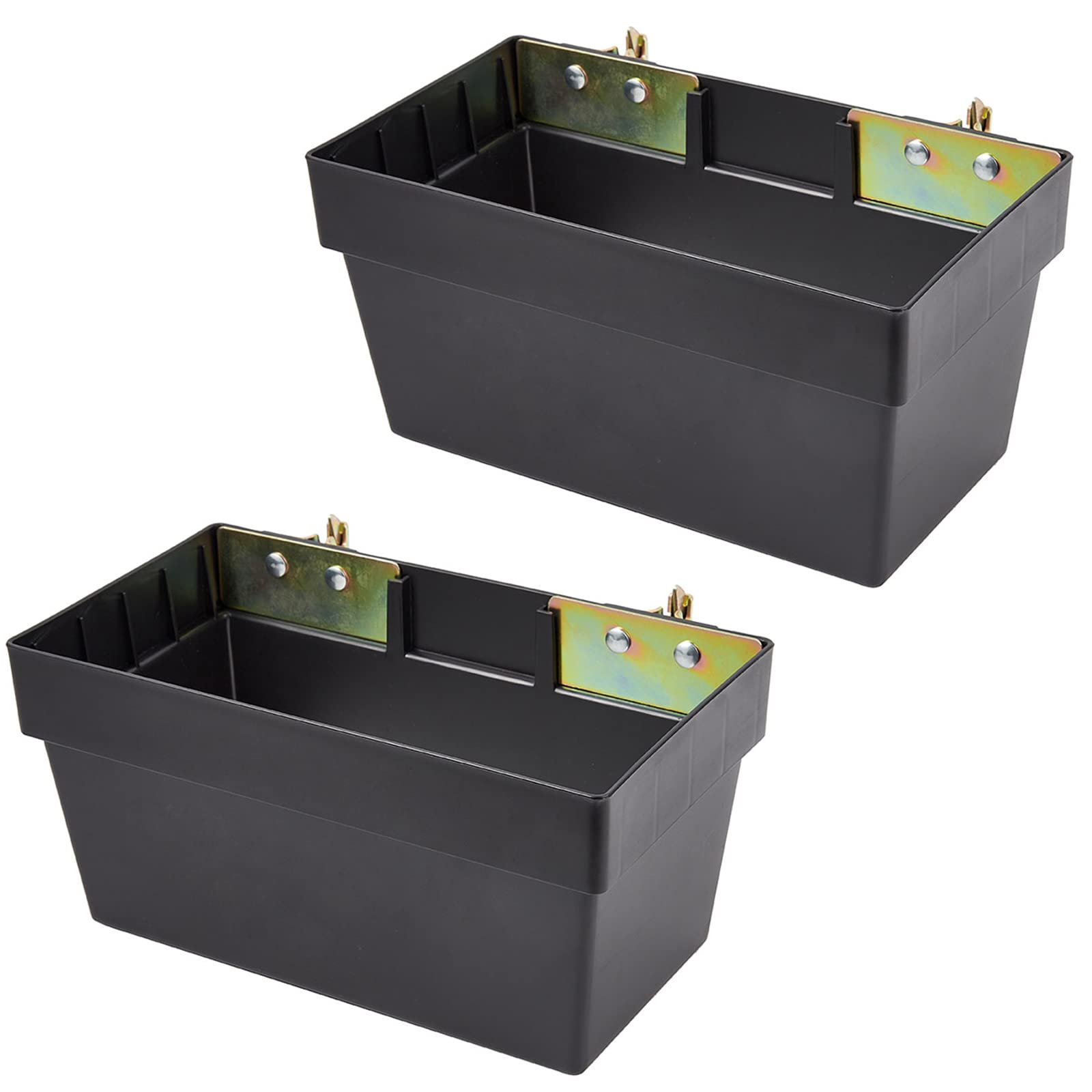 ERFEI front view of two E-Track bins showing durable storage and quick access