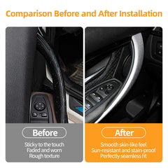 Erivis passenger handle cover fitted highlighting matching finish