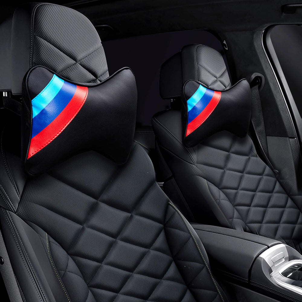 Erivis front view of headrest pair showing sleek fit and added comfort