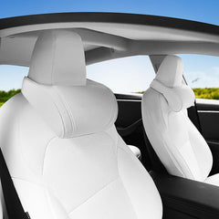 Erivis front view on Tesla seat showing clean fit and style benefit