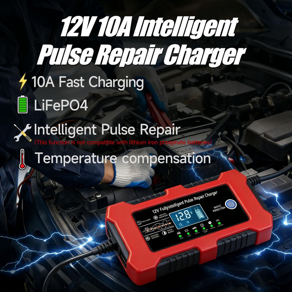 ERKUOMR clear digital display showing voltage and ambient temperature readout