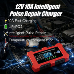 ERKUOMR clear digital display showing voltage and ambient temperature readout