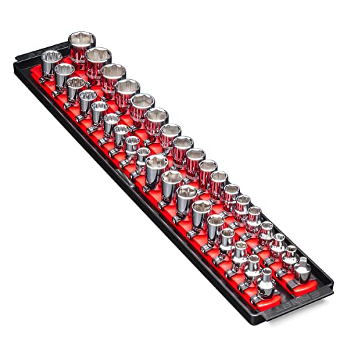 Ernst Manufacturing socket ID stickers applied on tray for fast size identification