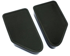 ES ENGINEERED BY SCHILDMEIER front view of both stake pocket covers showing fit and shape benefits