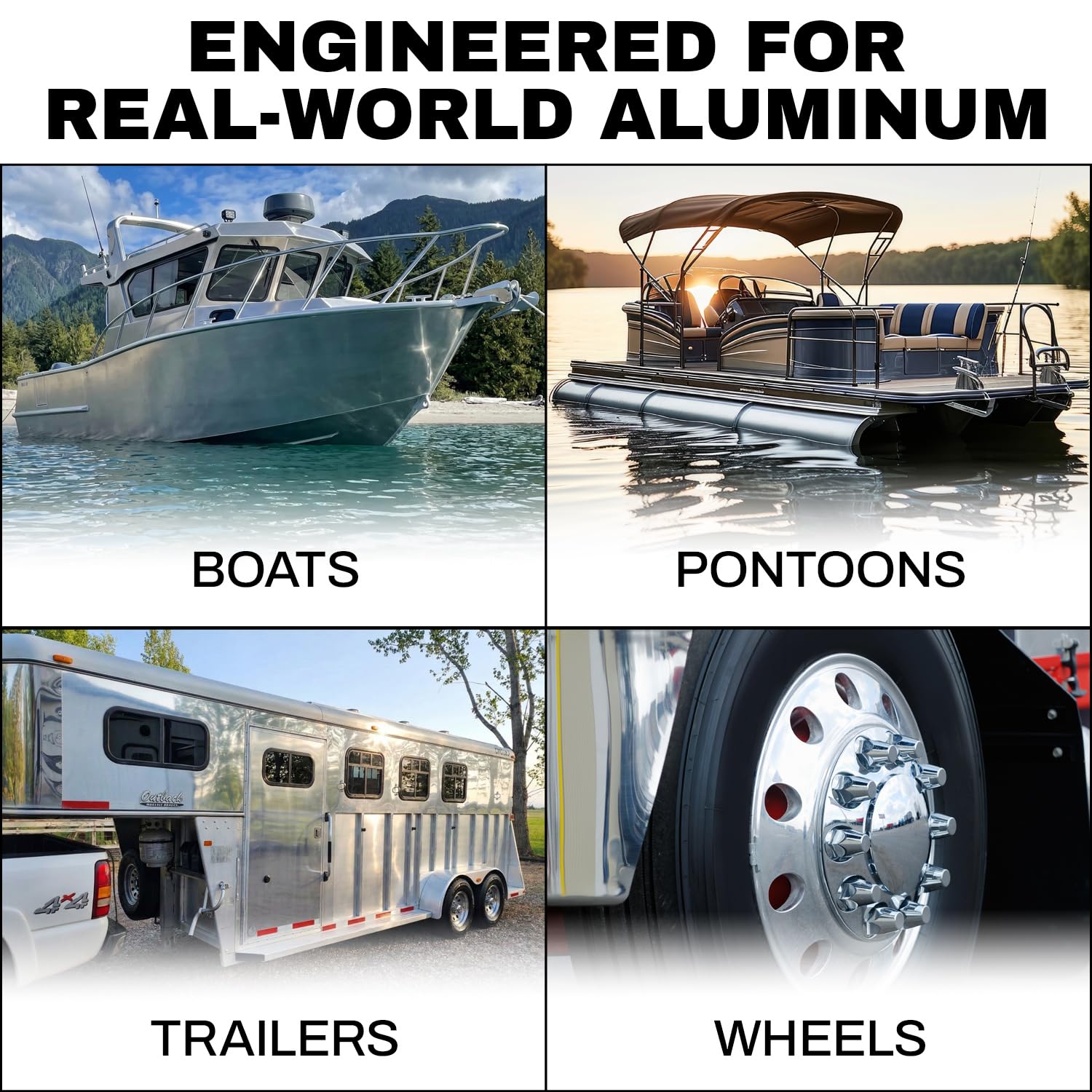 Escentile cleaned aluminum wheel demonstrating restored uniform finish