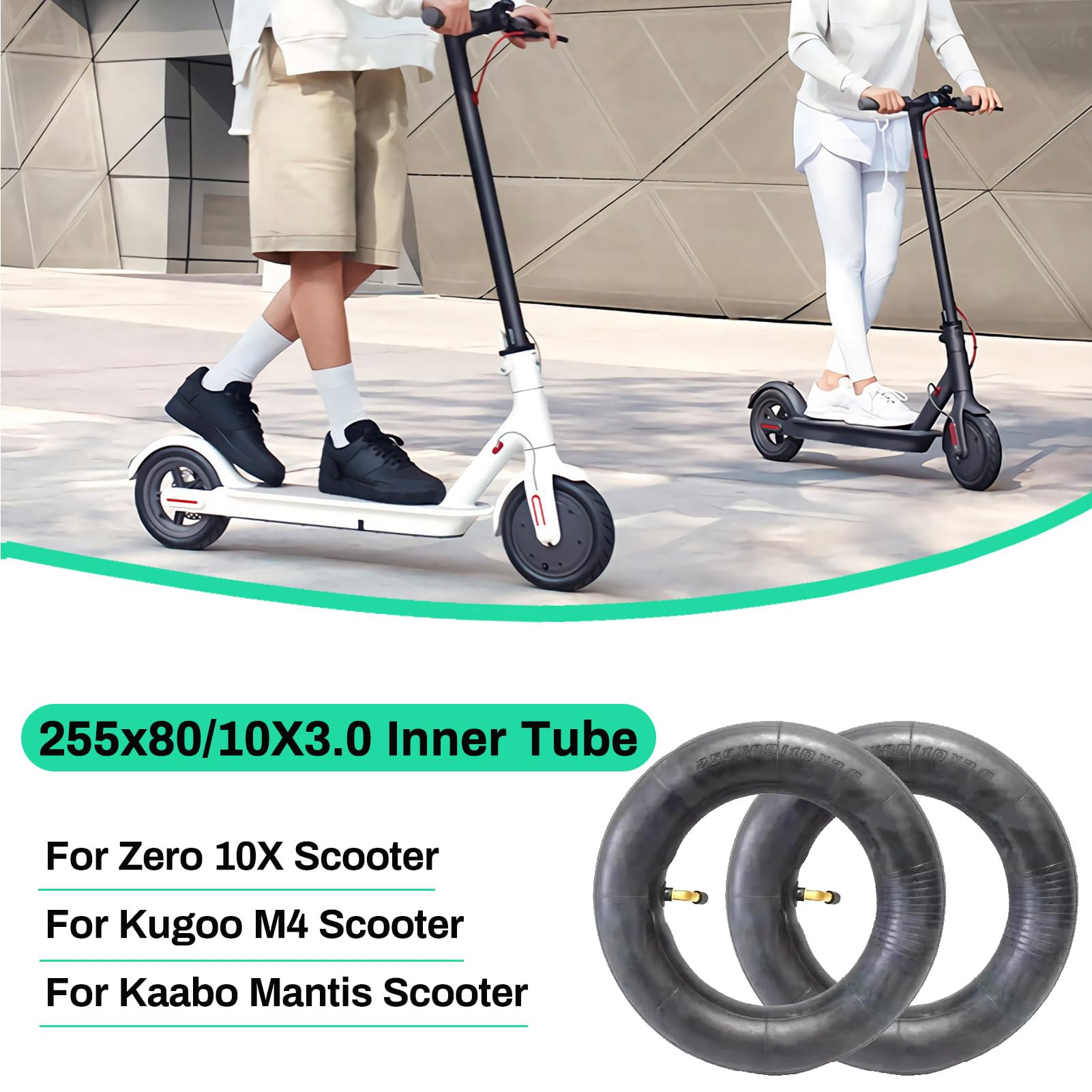 ESCKW inner tube installed on Kugoo M4 Pro wheel showing improved ride comfort
