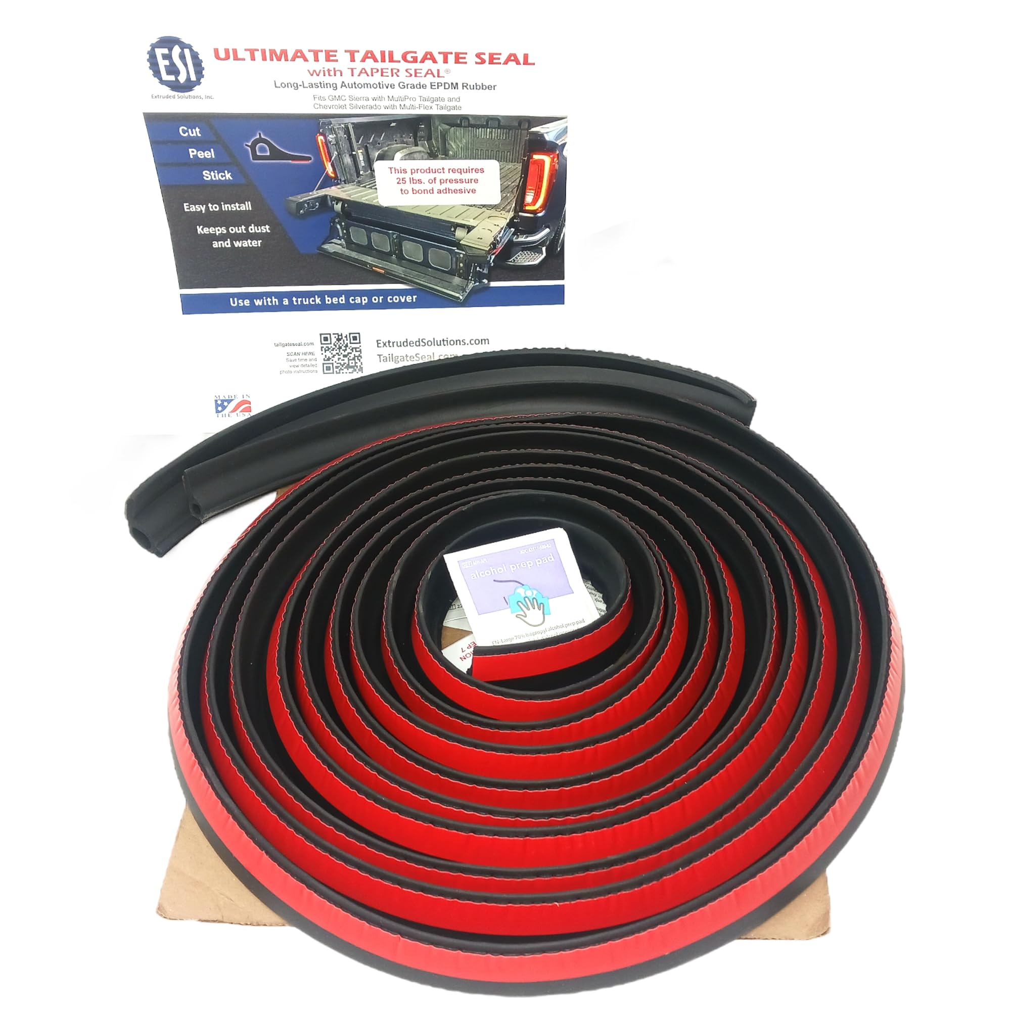 ESI close-up of EPDM rubber texture highlighting durable weather resistance