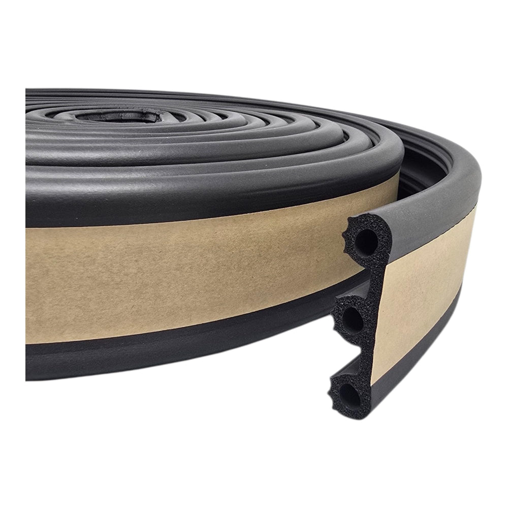 ESI Super Cap Seal XL on truck with camper shell illustrating secure fit and noise reduction