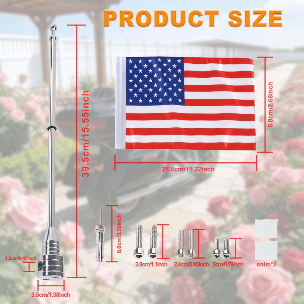 Espear double-sided 6x10" flag displayed for high visibility benefit