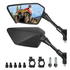 Esploratori front packaging showing both mirrors and benefits for safer riding