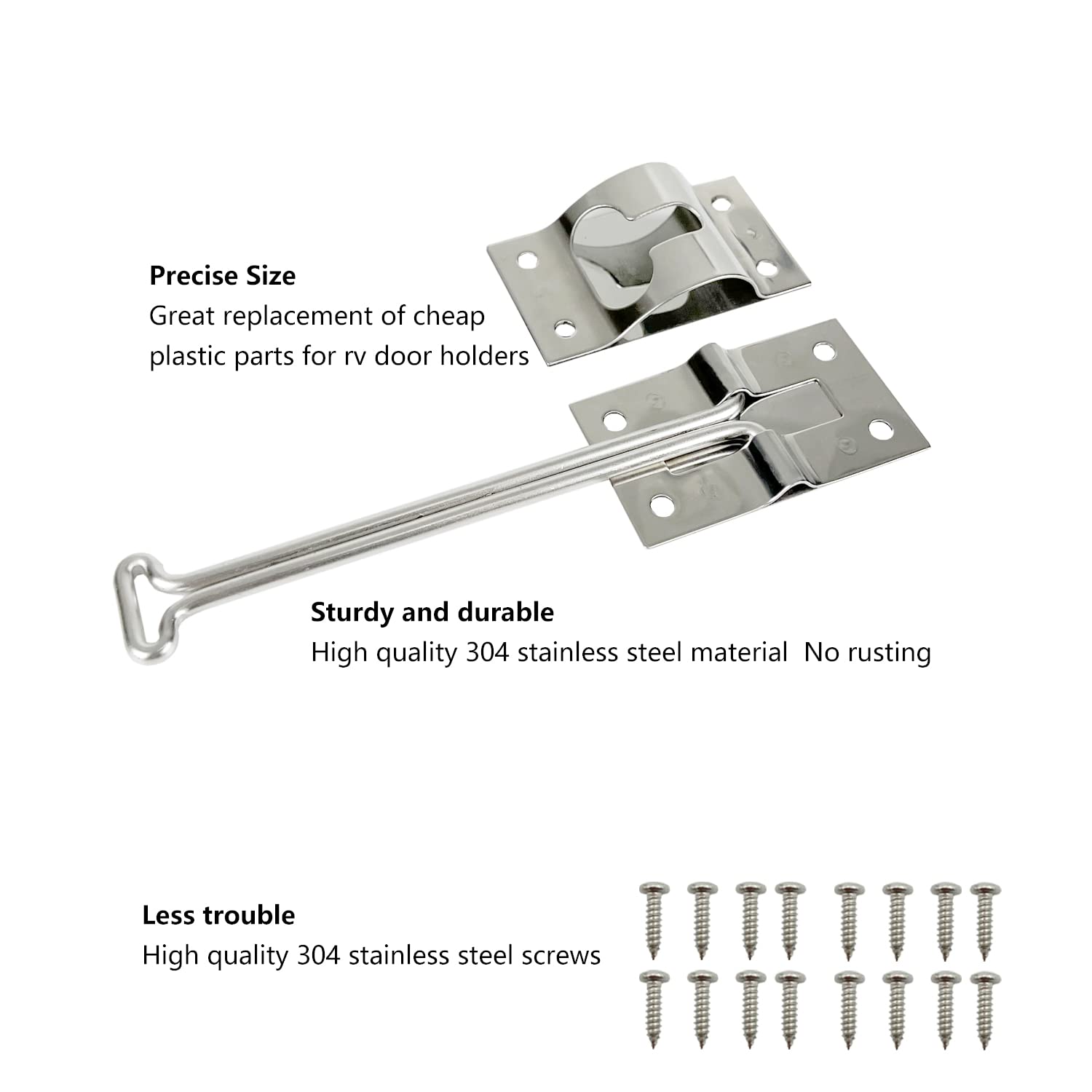 ESUDNT mounted on an RV door illustrating secure hold and ease of use