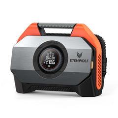 ETENWOLF Vortex S6 front view showing compact compressor and handle for portability