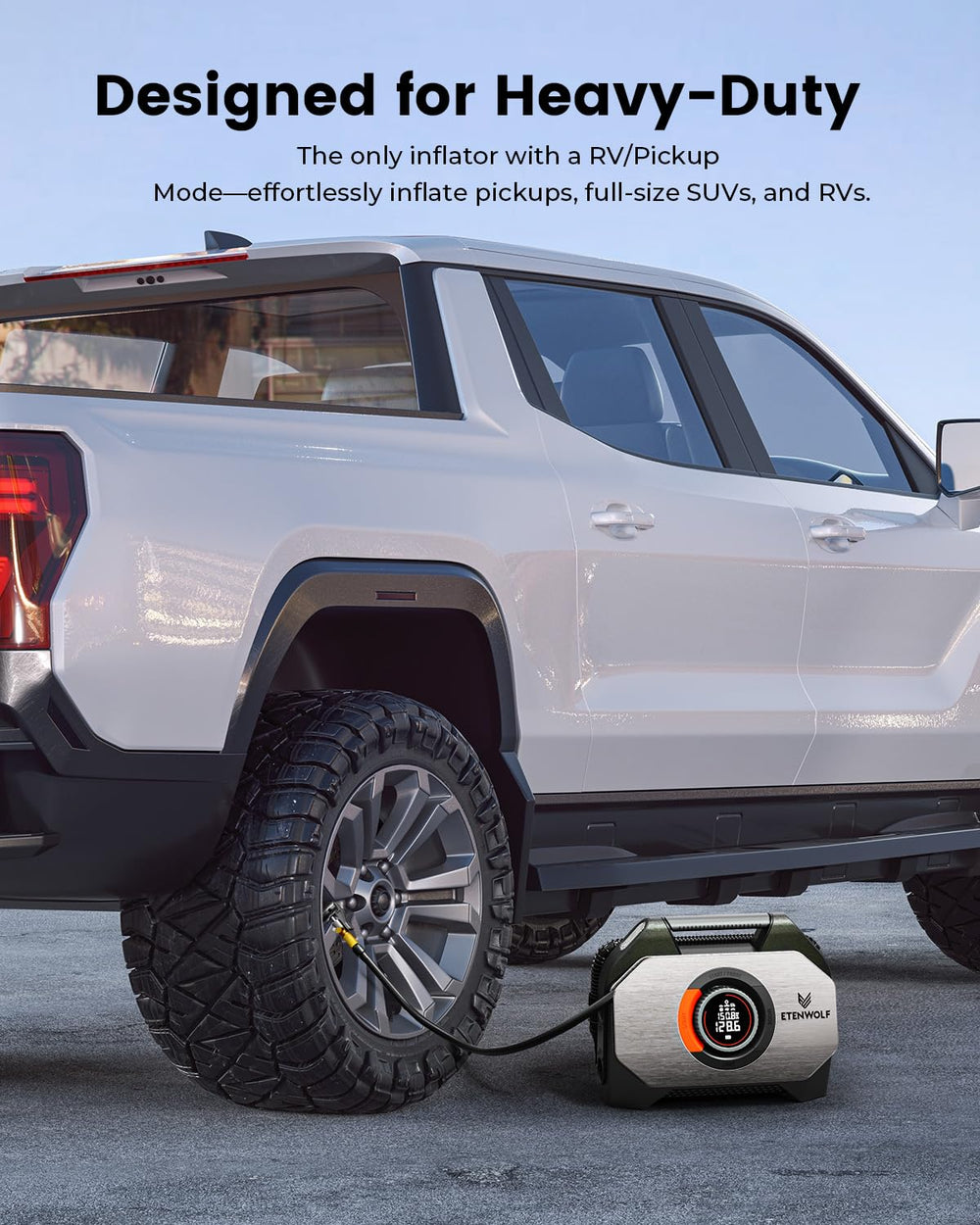 ETENWOLF VORTEX S7 LED light illuminated demonstrating emergency visibility and safety