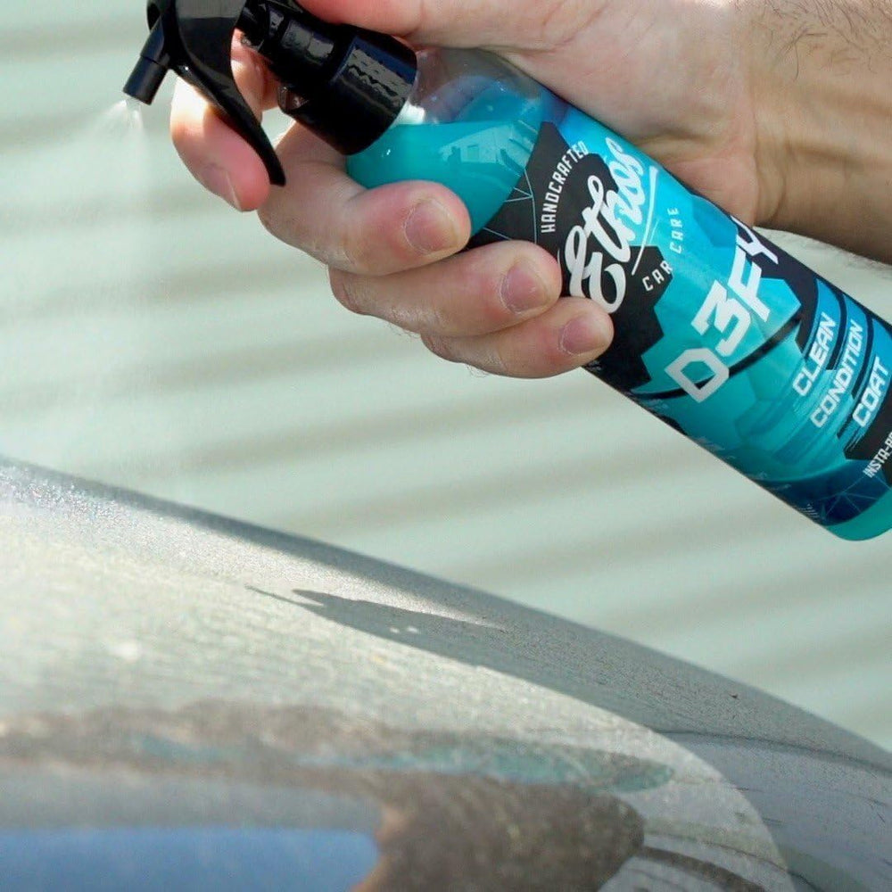 Ethos Handcrafted Car Care ethos defy close-up of glossy paint revealing polished finish