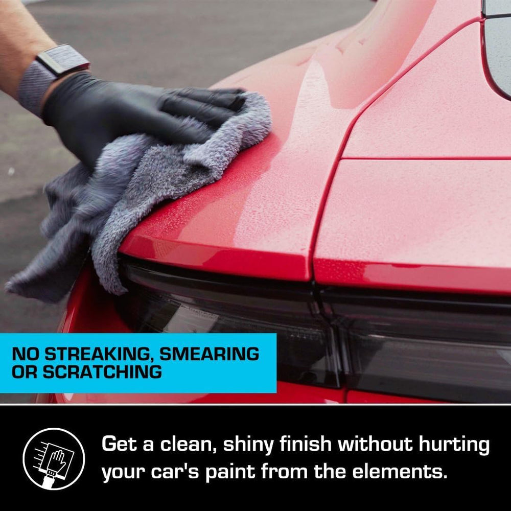 Ethos Handcrafted Car Care ethos defy in driveway with car showing easy at-home detailing