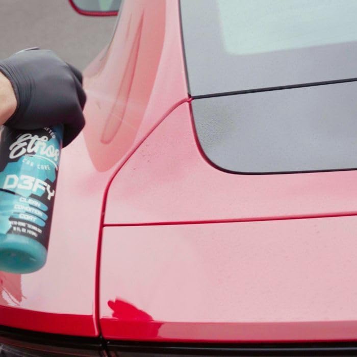 Ethos Handcrafted Car Care ethos defy being wiped with microfiber for streak-free shine